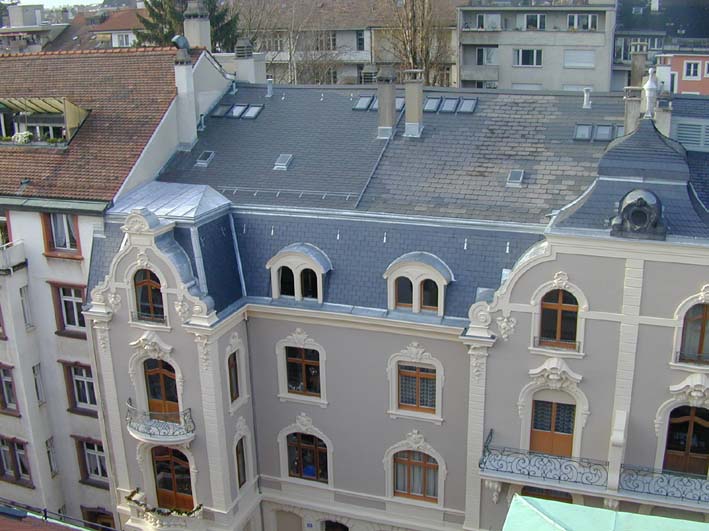 Spenglerarbeiten – Dachlandschaft Hebelstrasse Basel
